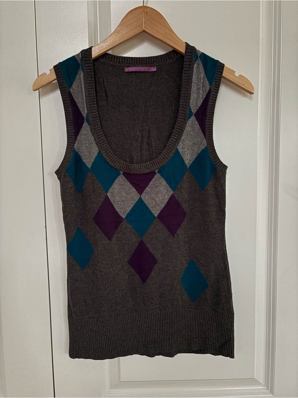 Sweater Vest from Smart Set Argyle Design Early 00s Vintage